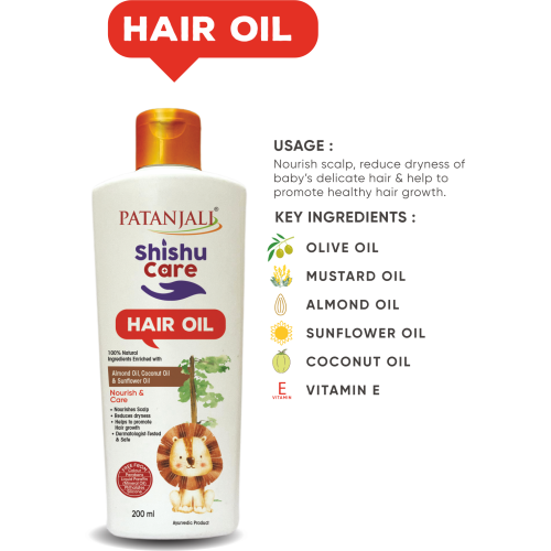 Shishu Care Hair Oil - Nourishing Baby Hair Oil | 100% Natural