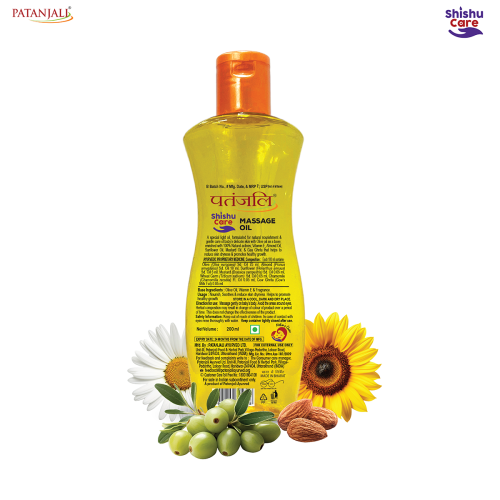 Patanjali Shishu Care Massage Oil, 200 Ml – Natural Baby Massage Oil