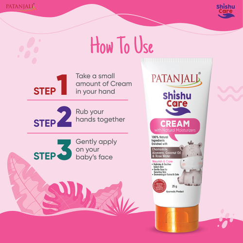 Gentle Patanjali Shishu Care Cream for Infants | 25 Gms