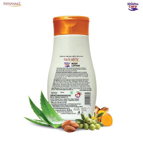 Nourishing Patanjali Shishu Care Body Lotion for Infants