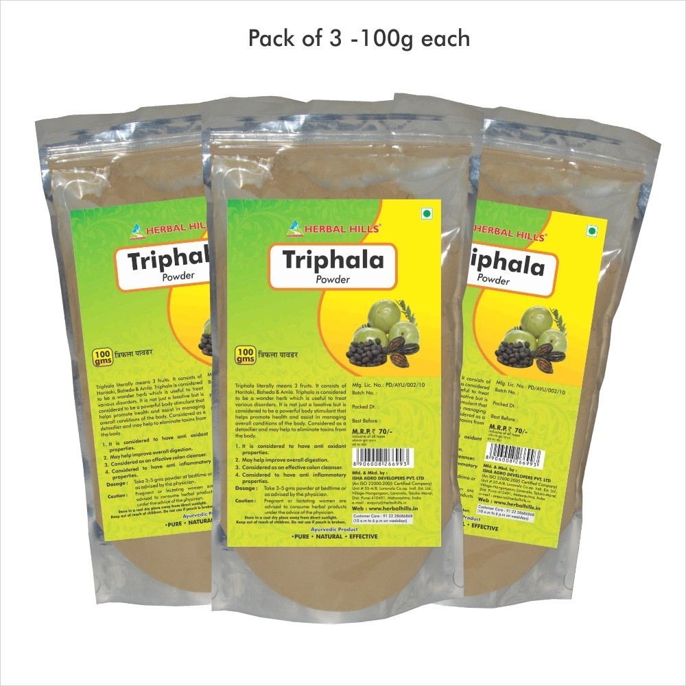 Triphala Powder, 100 gms powder