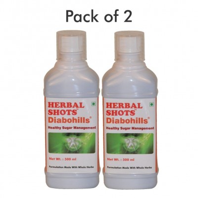 Diabohills Herbal Shots 500ml (Pack of 2)