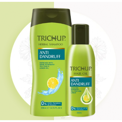 Trichup Scalp Nourishment Kit (Anti-Dandruff Oil 100ml, and Shampoo 200ml
