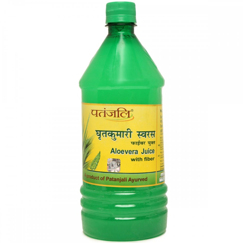 Patanjali Aloevera Juice with Fiber, 1 litre