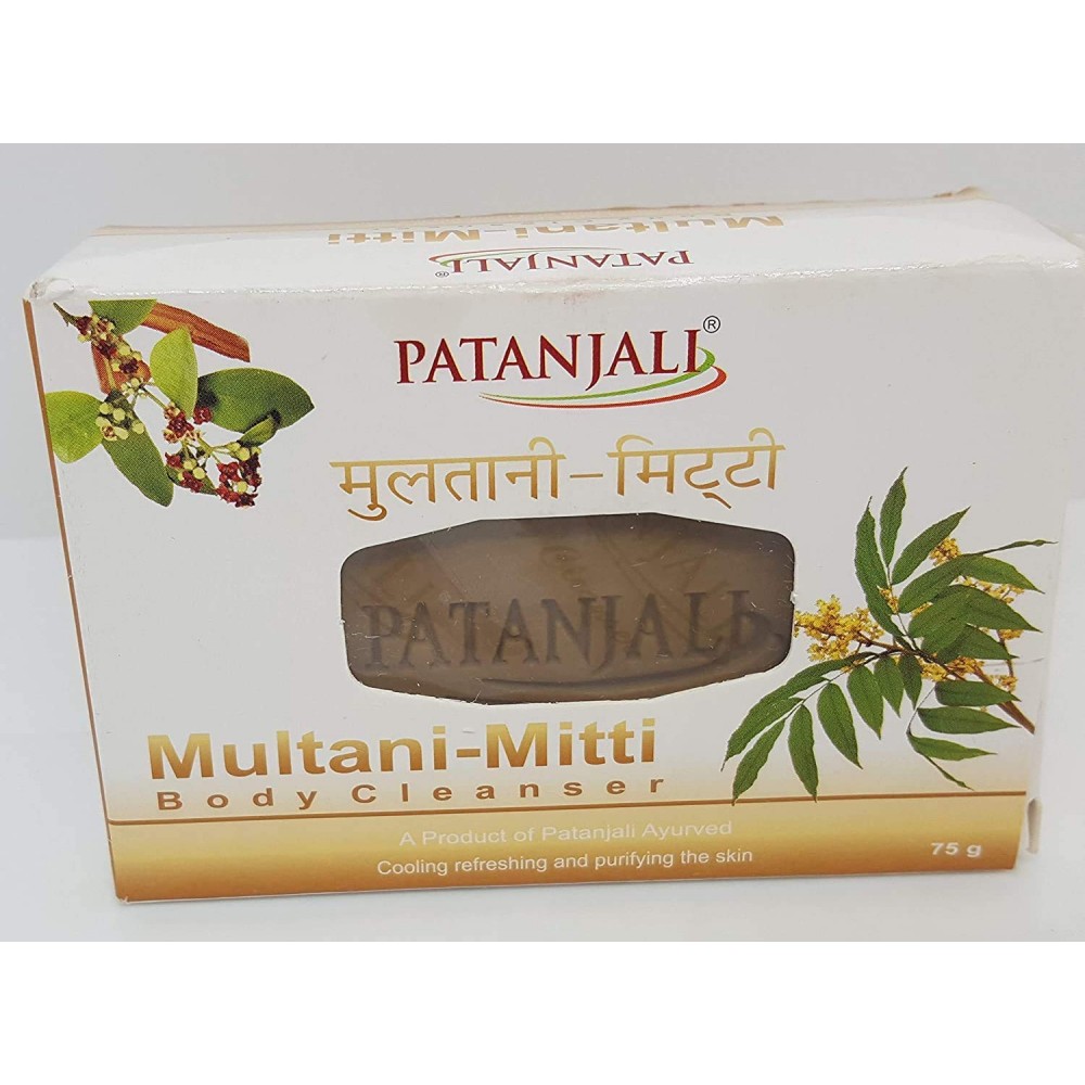 Patanjali OJAS MULTANI MITTI SOAP, 75 gm - Patanjali Products Online at  Ayurvedmart