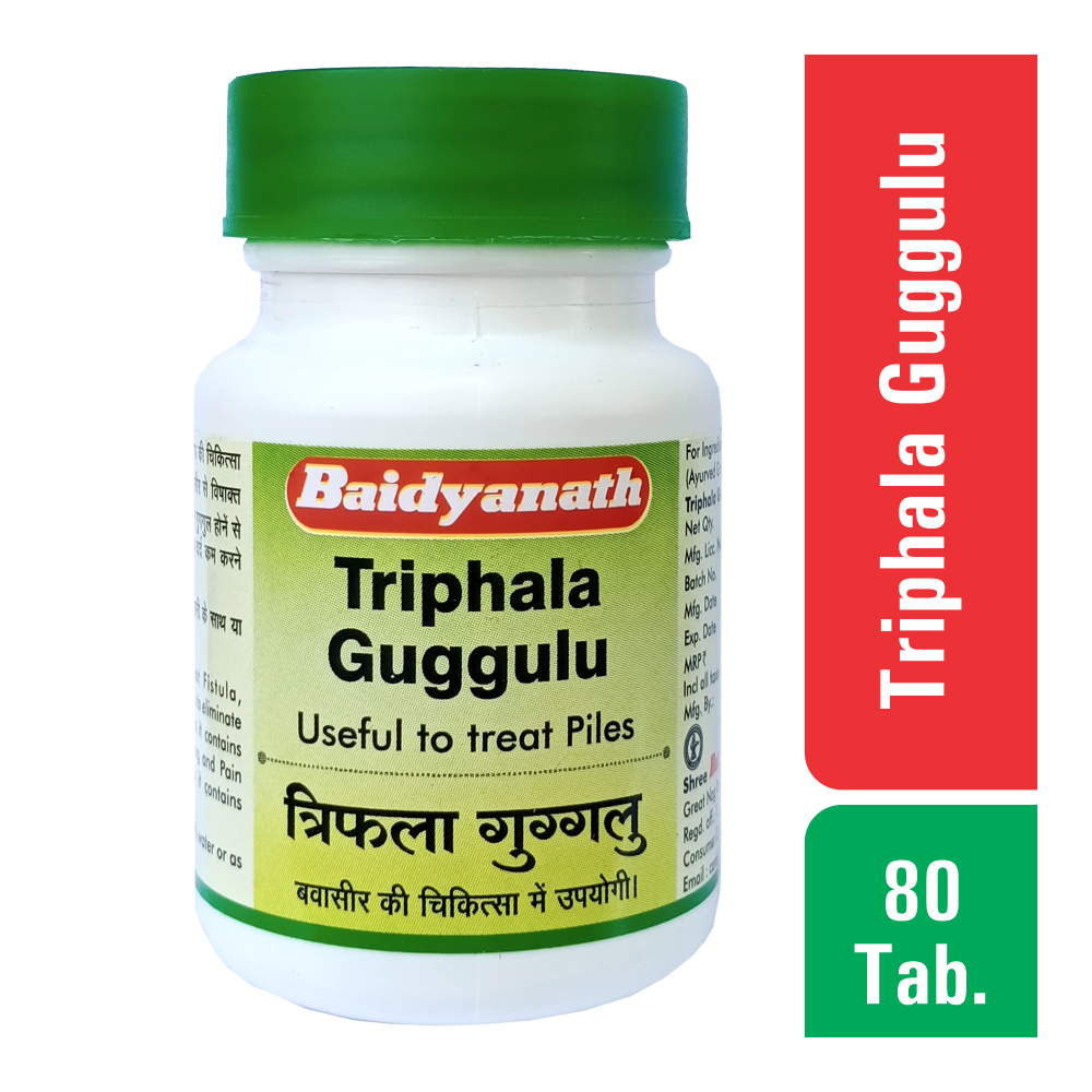 Baidyanath Triphala Guggulu, 80 TAB
