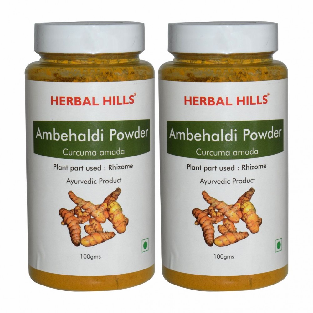 Herbal Hills Ambehaldi Powder, 100 gms (Pack of 2)
