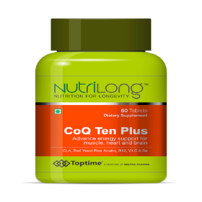 Toptime Nutrilong CoQ Ten Plus, 60 Tabs