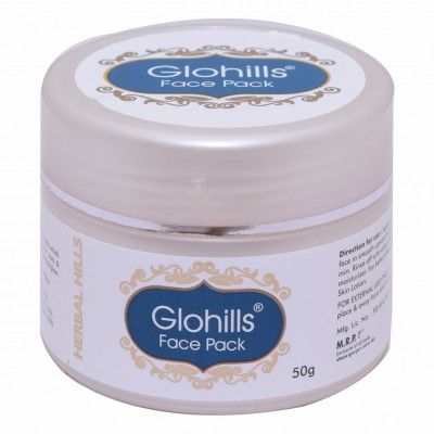 Herbal Hills Natural Skin Care Glohills Face Pack, 50gms