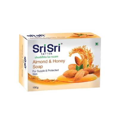 Sri Sri ALMOND HONEY SOAP, 100 gm