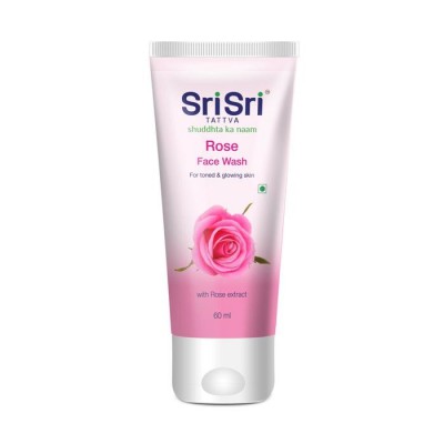 Sri Sri ROSE FACE WASH, 60 ml